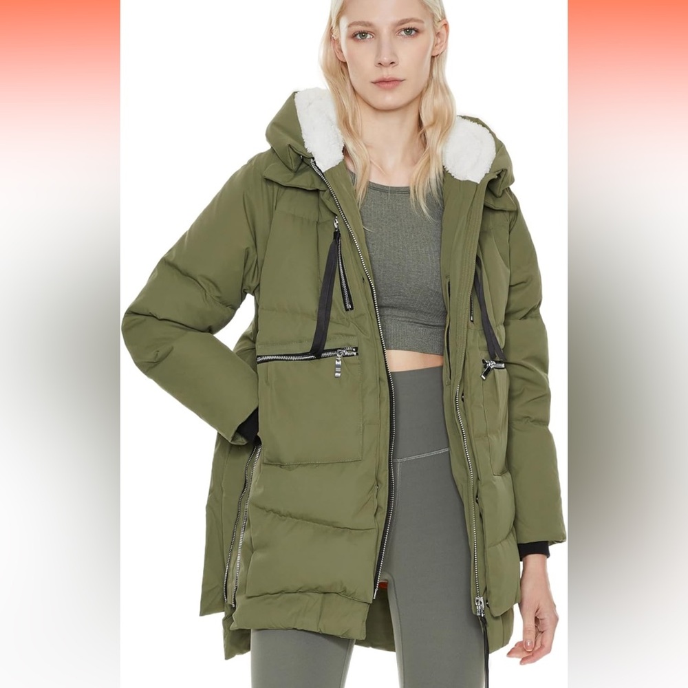 Orolay Women's Thickened Down Jacket, XL